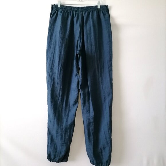 Reebok Mens Blue ATR Logo High Rise Elastic Waist Side Snap Track Pants Size L - Picture 5 of 7